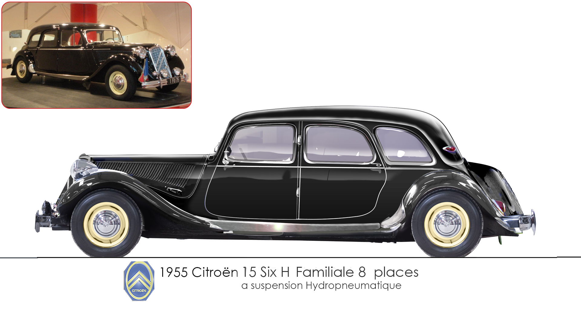 1955 Citroën 15 Six H Familiale 8 places